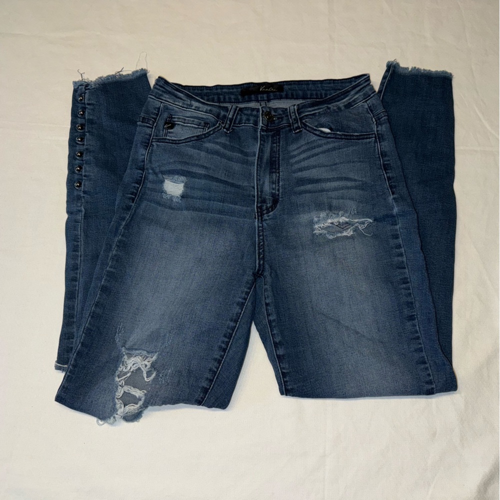 KanCan Distressed Blue Women's Jeans Size 7/27